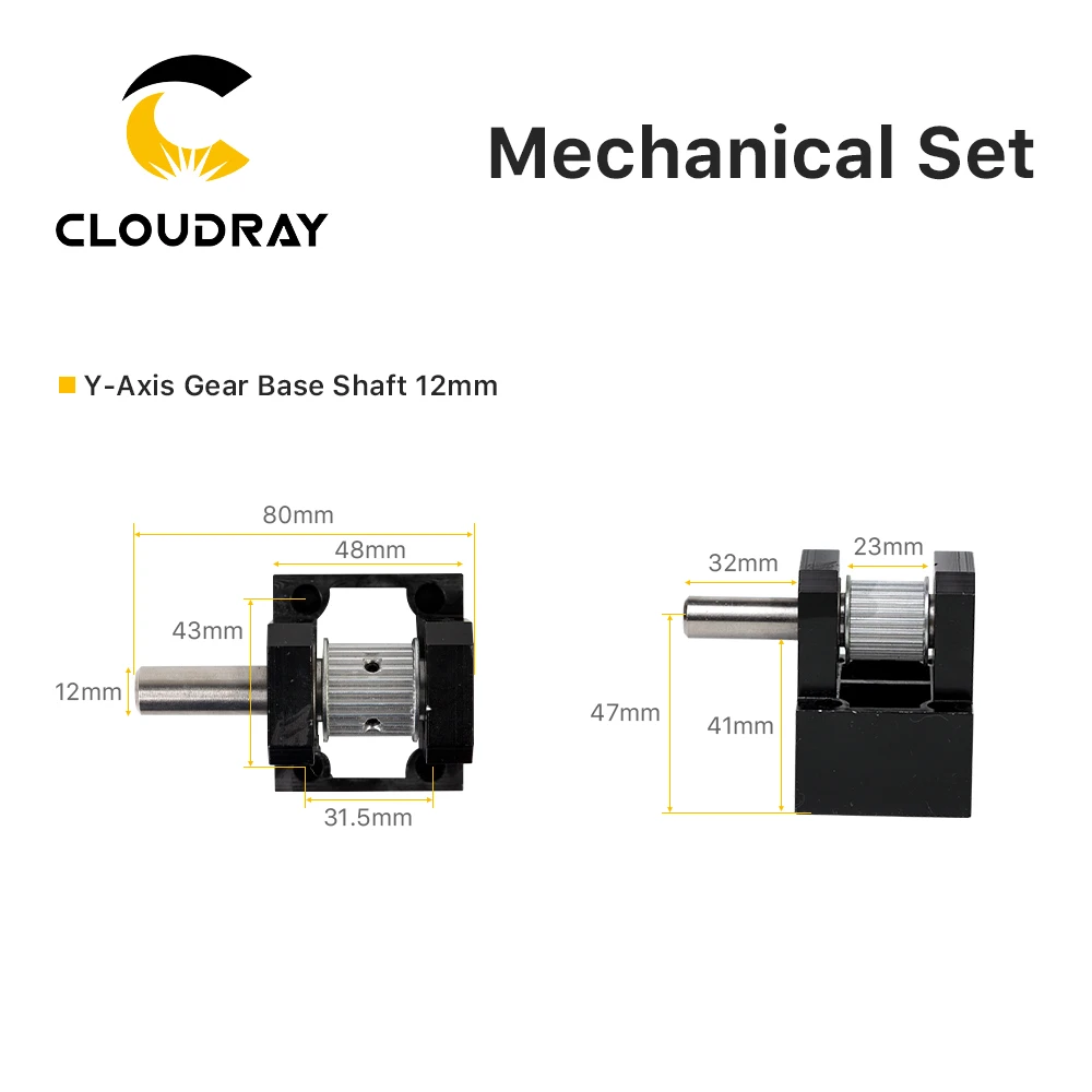 Cloudray LC Gear Base Set Machine Mechanical Parts Guide Rail Set for Co2 Laser Engraving Cutting Machine