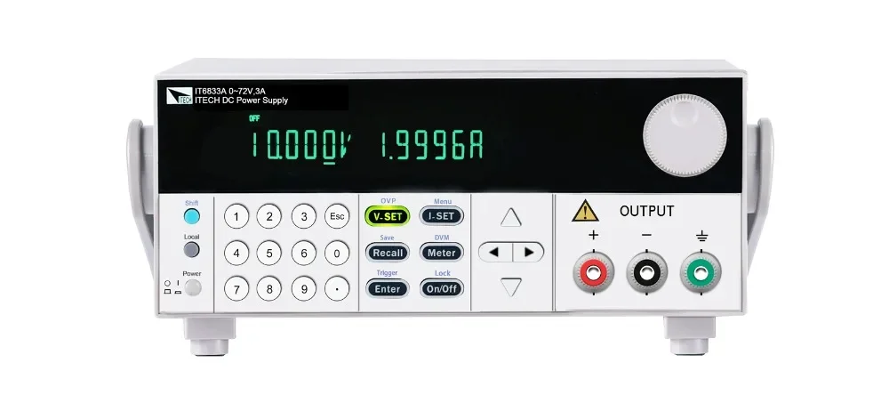 

Программируемый источник питания постоянного тока, выход 0–72 В, 0–3 А, 216 Вт, разрешение 1 мВ/0,1 мА, USB