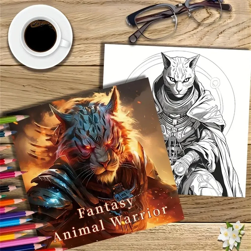 1pc Libro da colorare artistico 22 pagine Libri da colorare Regalo per la festa di compleanno Alleviare lo stress Kill Time Graffiti Pittura Disegno Libro d'arte