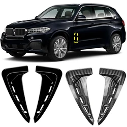 For BMW X5 F15 M Sport Car Bumper Spoiler Shark Gills Side Flow Fender Vent Stickers Cover Body Kits Air Vent Trim  2014-2018