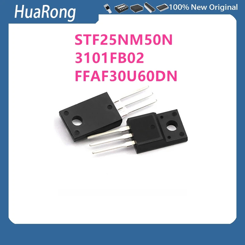 10Pcs/Lot STF25NM50N F25NM50N 3101FB02 FFAF30U60DN F30U60DN TO-220F