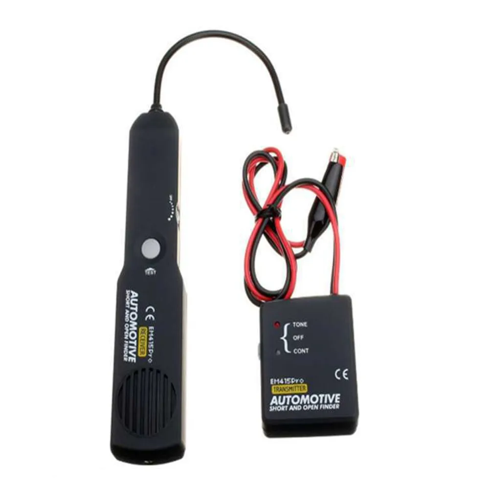 DC 6-42V Automotive Circuit Tester Buzzer 7 Inch Flexible Probe Short Circuit Finder Portable Storage Bag Battery Not Included