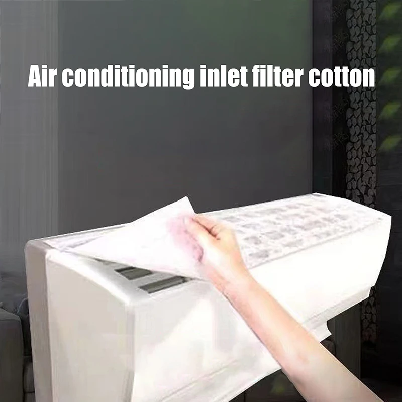 5 Pcs Home Air Conditioner Air Vent Dust Filter Cotton Universal Air Vent Filter Mesh Can Be Cut Clean Purification Parts