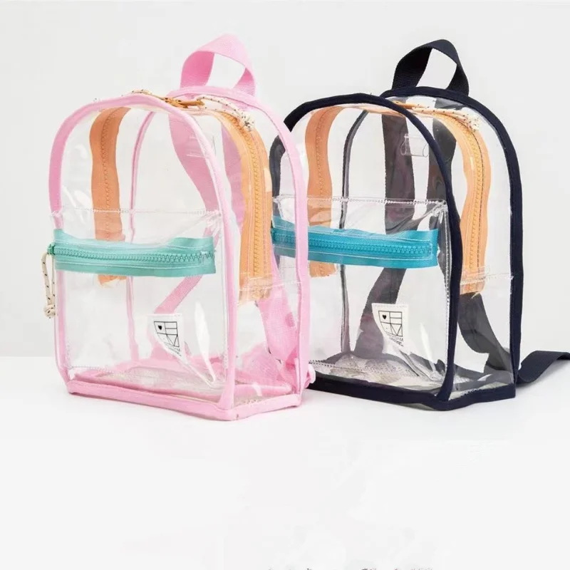 Transparent Crystal Backpack Kindergarten Swimming Bag PVC Waterproof Beach Bags Jelly Bag Kids Backpacks Mother Kids Bags Sac