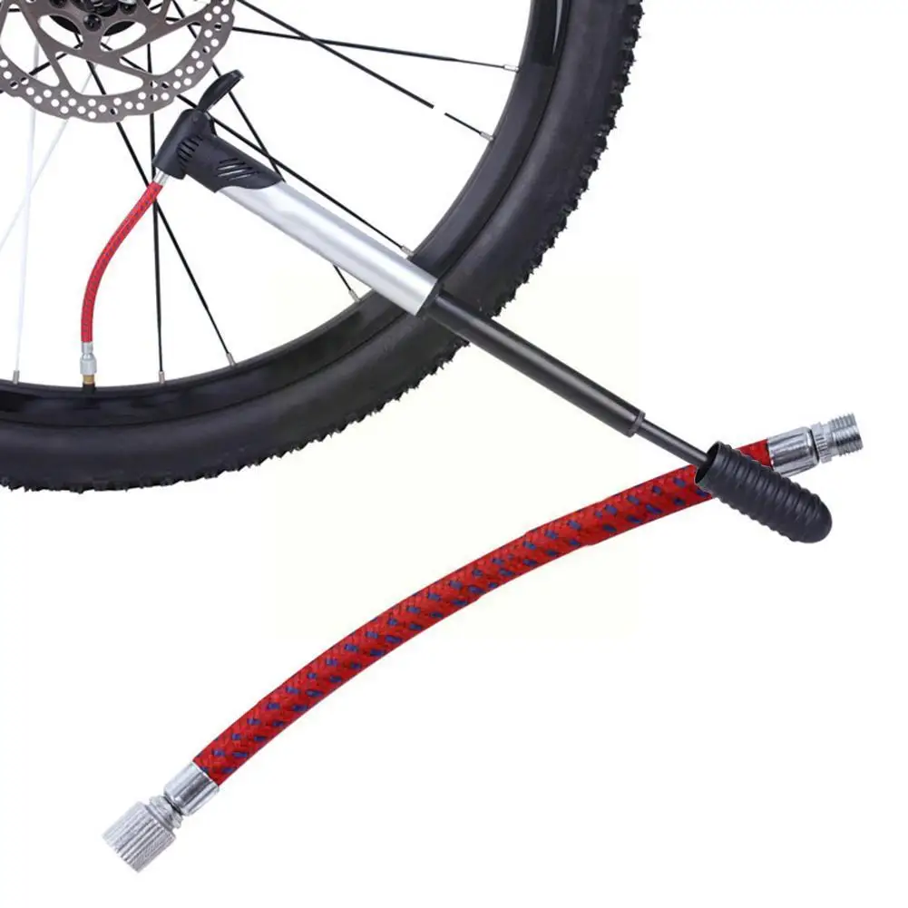 Portable Bicycle Bike Tire Hand Pump Inflator Replacement Braided 16.5cm 7mm Tube Hose B4d5