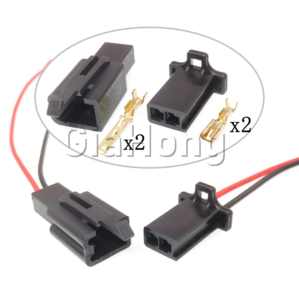 

1 Set 2 Ways Starter Auto Parts 6030-2981 6040-2111 Car ABS Sensor Wiring Cable Socket With Terminal Automobile Unsealed Socket