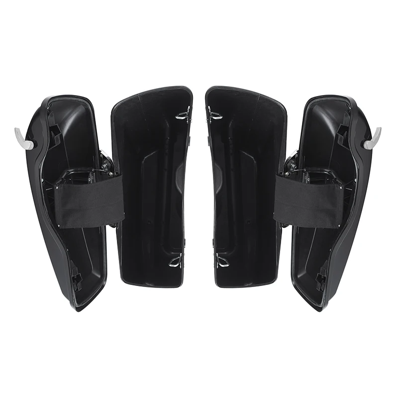 5" Extended Stretched Saddle Bags w/ Latch Key Fit For Harley Touring 2014-2024