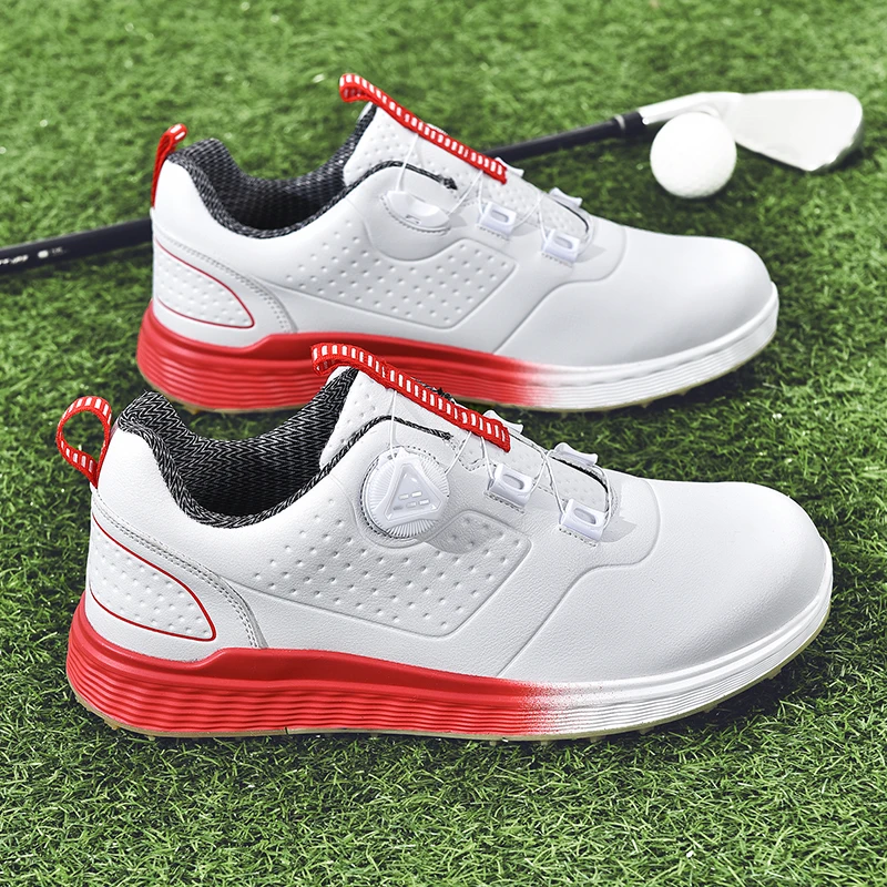 Sepatu Golf pria, sepatu Golf pasangan ringan, pakaian kaki profesional anti selip