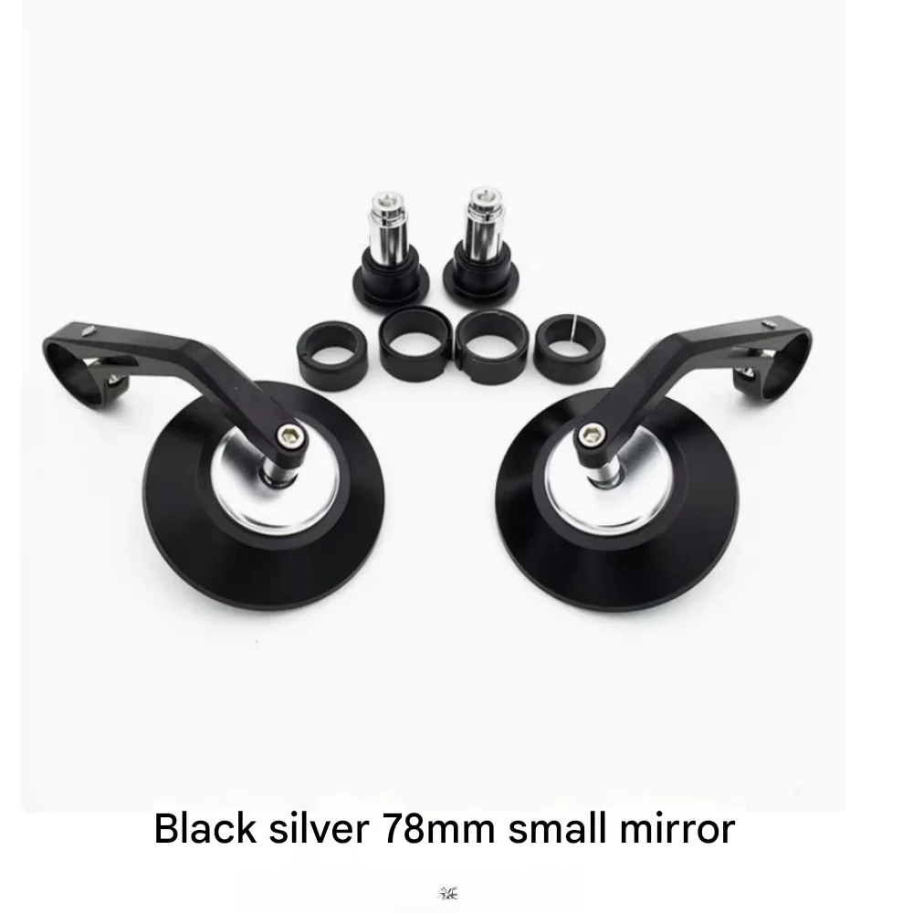 Suitable for Haojue TR300plus rearview mirror modified handlebar mirror retro motorcycle cruise car modified parts convex mirror