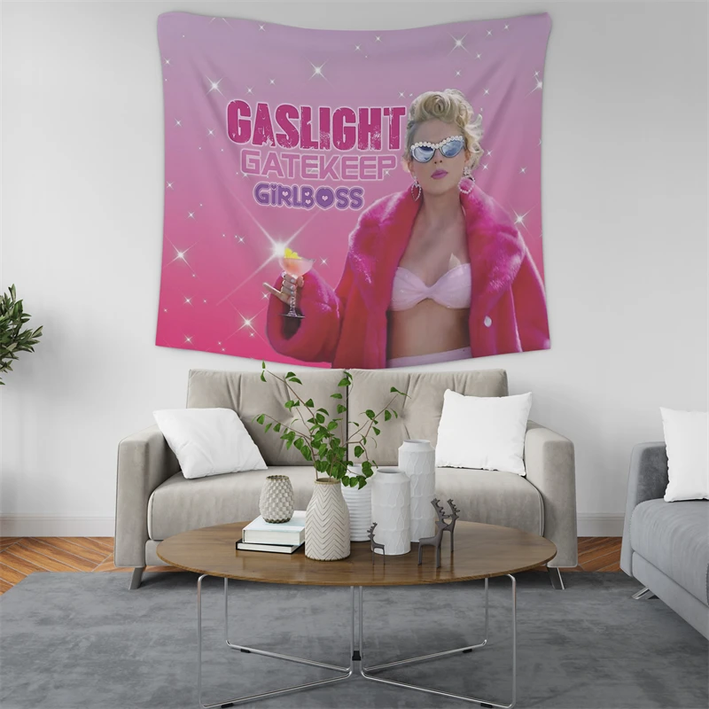 Gaslight Gatekeep Girlboss Gaslight Gatekeep Girlboss Taylor Funny Meme Tapestry Wall Hanging Art for Bedroom Living Room Decor