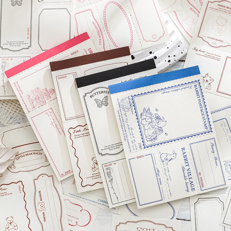 Journal GO 30 Stück Handwerk Vintage Scrapbooking Papier Retro Kunst Junk Journal Dekor DIY Material Papier Schule Büro Briefpapier