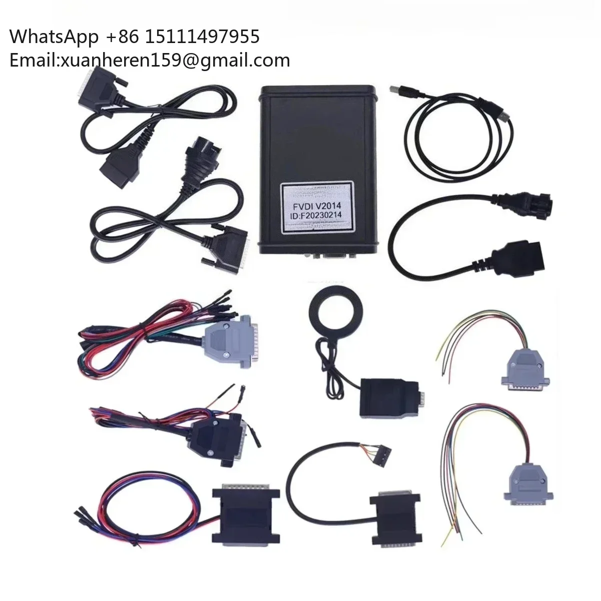 FVDI 2014 Full Version Vehicle Diagnostic and Key Programming Tool Supports OBD2 IMMO ECU Airbag Reset