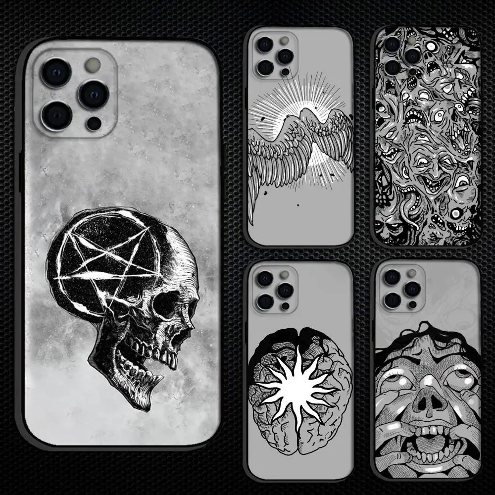 

Phasmophobia Tarot Card Phone Case For iPhone 16,15,14,13,12,11 Plus,Pro Max, Others Soft Black Cover