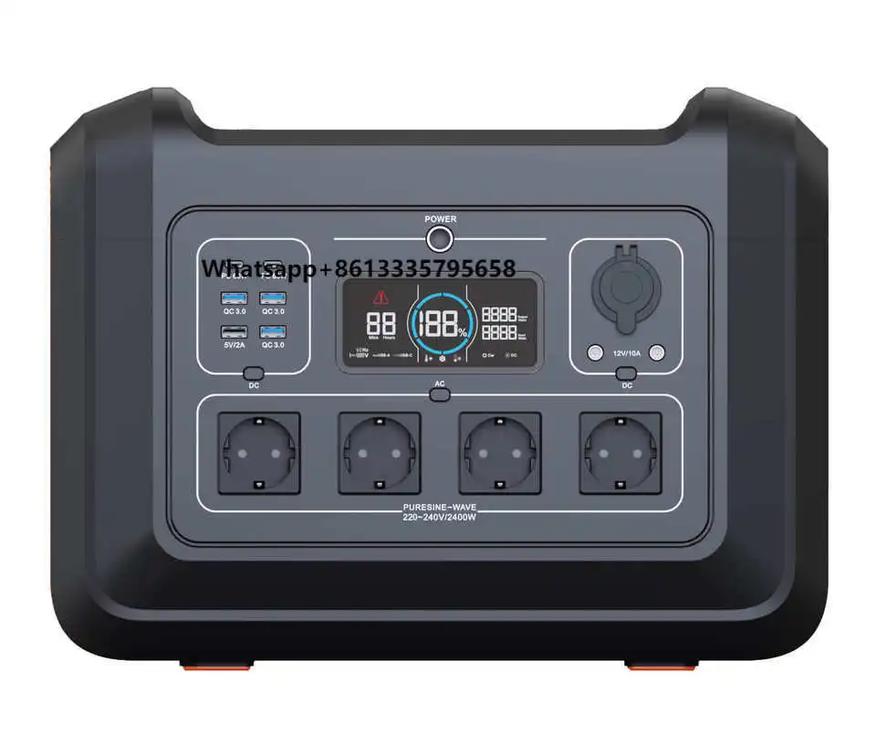 

2400w Generator Portable Rechargeable Power Station Outdoor Camping Portable Solar Power Station