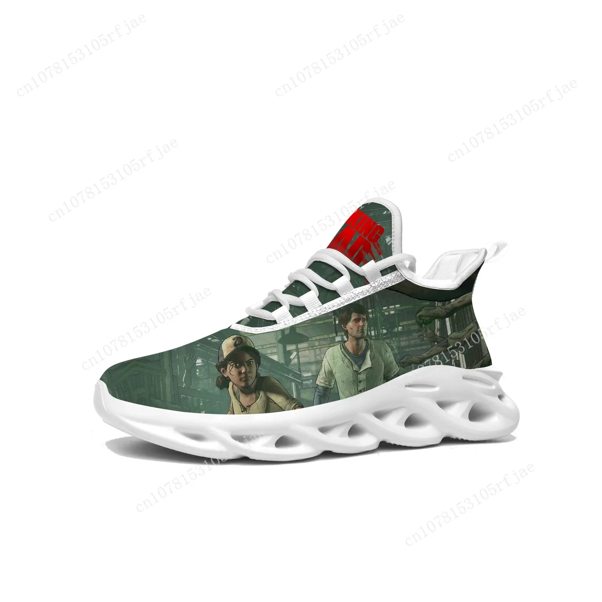 

The Walking Dead Sneakers Cartoon Game Mens Womens Teenager Fashion Sports Running Shoes High Quality Custom Built Lace Up Shoes
