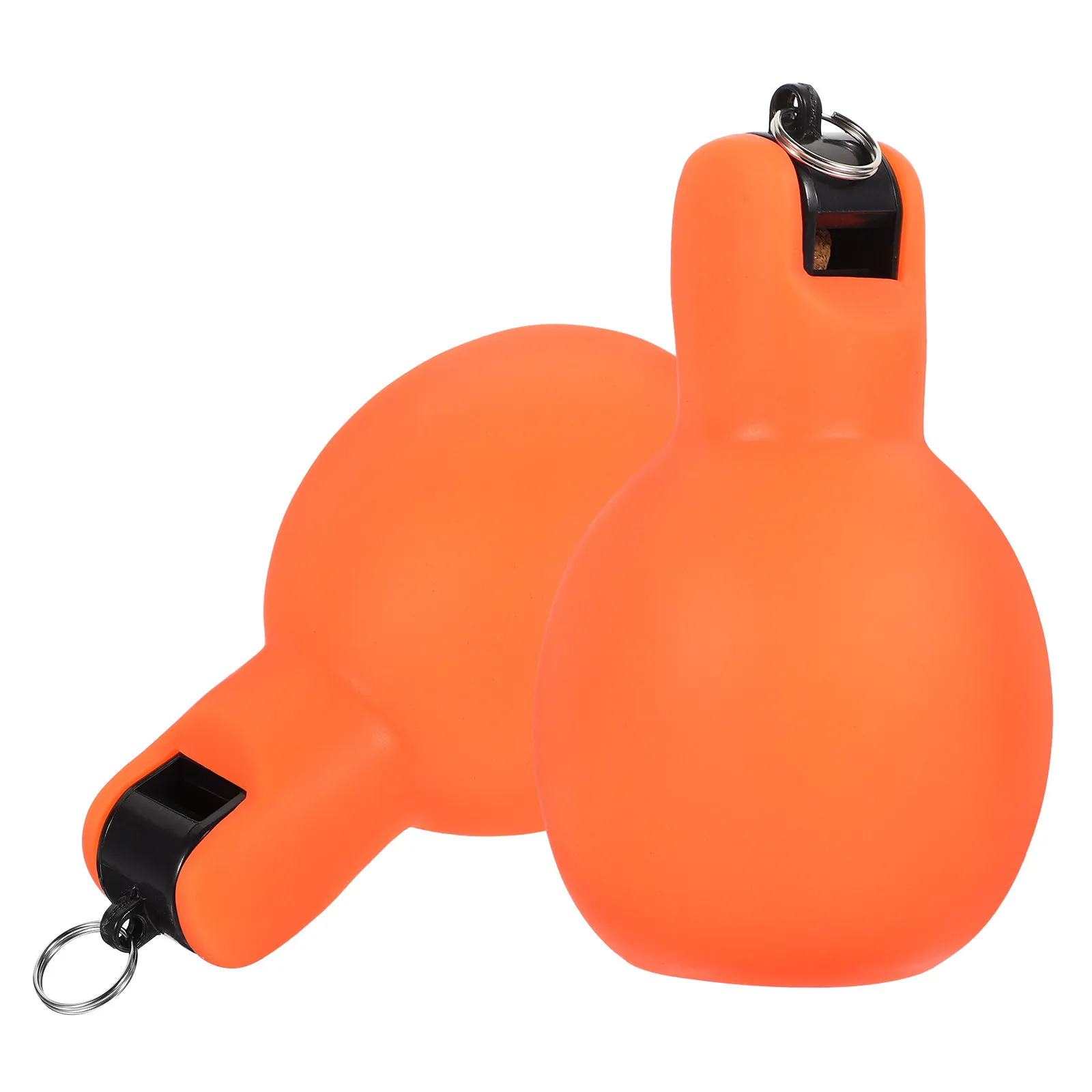 

2Pcs Hand Squeeze Outdoor Survival Whistle Portable Loud Sound Camping Hiking Emergency Small Whistle for Sports
