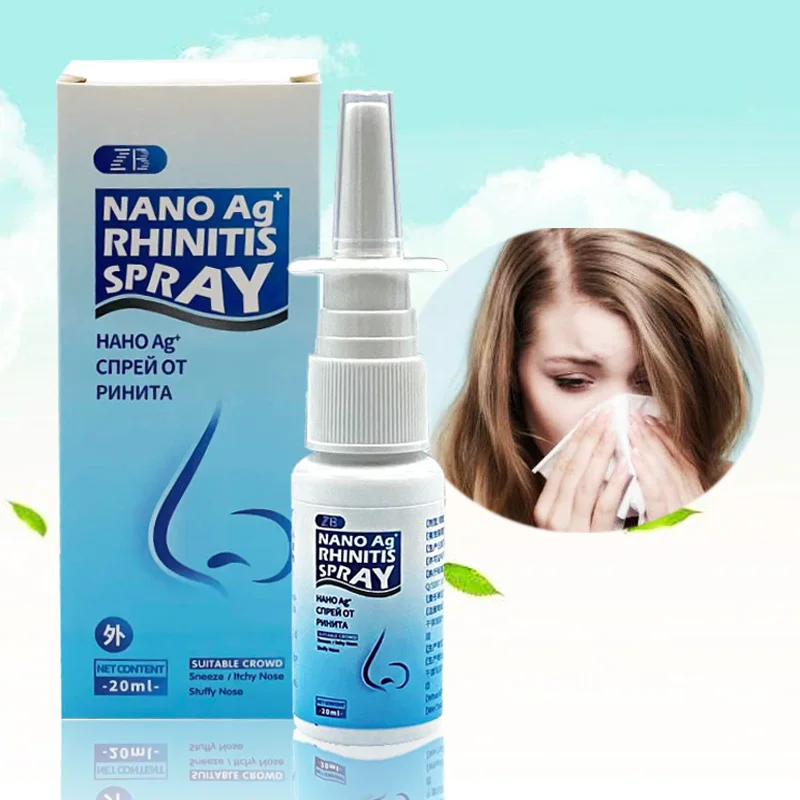 

ZB 20ML Cure Chronic Allergic Seasonal Rhinitis Sinusitis Nasal Sprays Herb Medical Antibacterial Antipruritic Nose Care