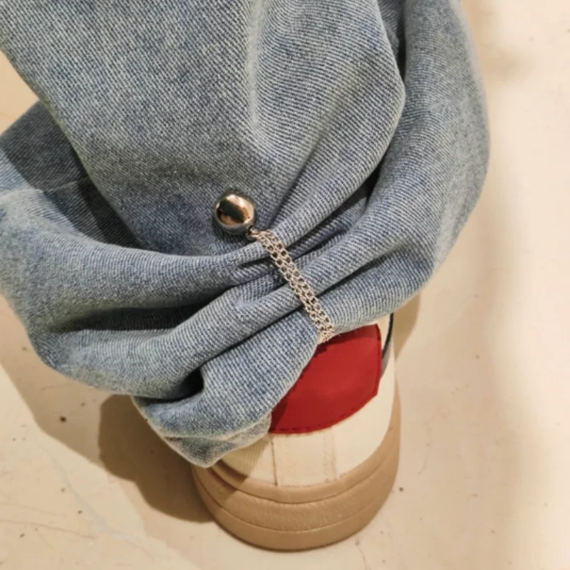 Multi-Function Magnetic Clothing Clip with Chain 1Pc Metal Buttons Clip Clothes Scarf Trouser Legs Cuff Metal Fixing Magnet Pins