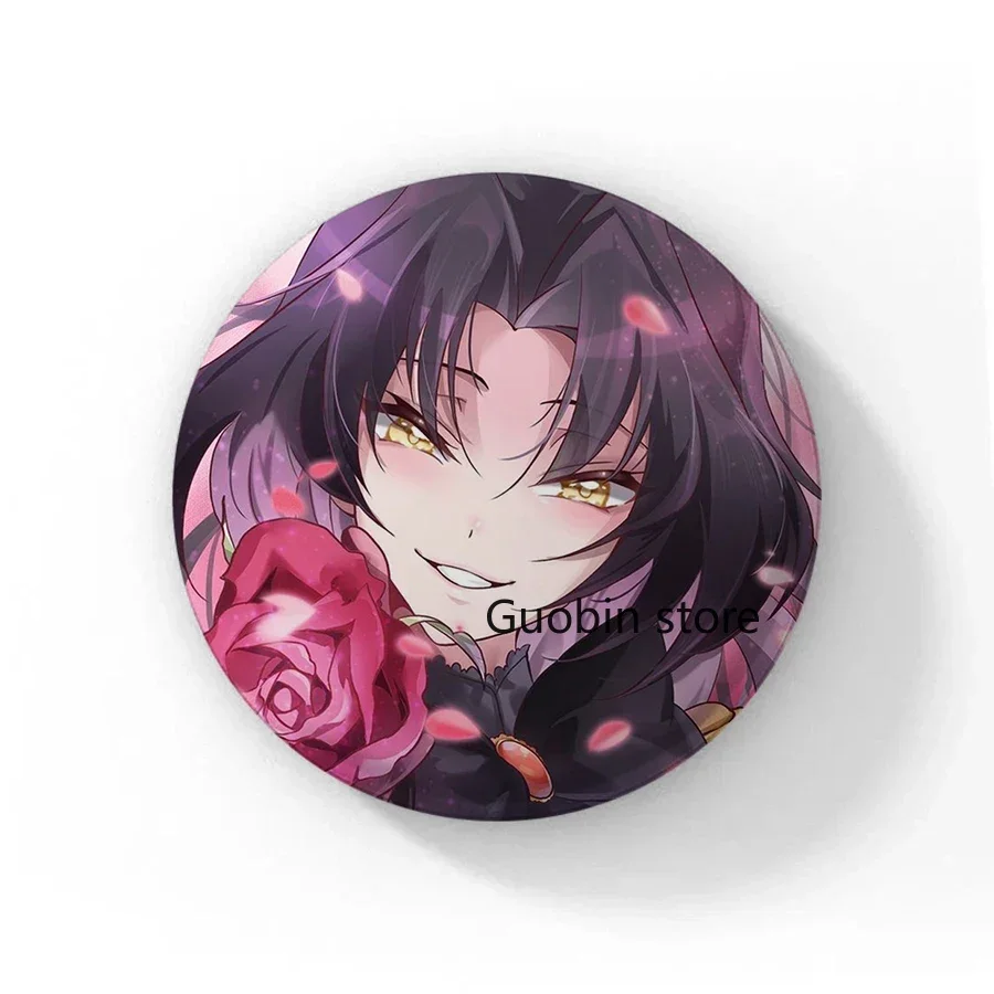 58mm Cute Anime The Case Study of Vanitas Brooches Manga Figure Cosplay Badge DIY Backpack Clothes Jewelry Accessory Button Pin