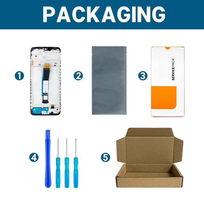 Wyświetlacz dla Xiaomi Redmi 10C LCD oryginalny ekran dotykowy Digitizer 3D zastępują części LCD 220333QNY 220333QL 220333QAG 220333QBI — zdjęcie produktu 4