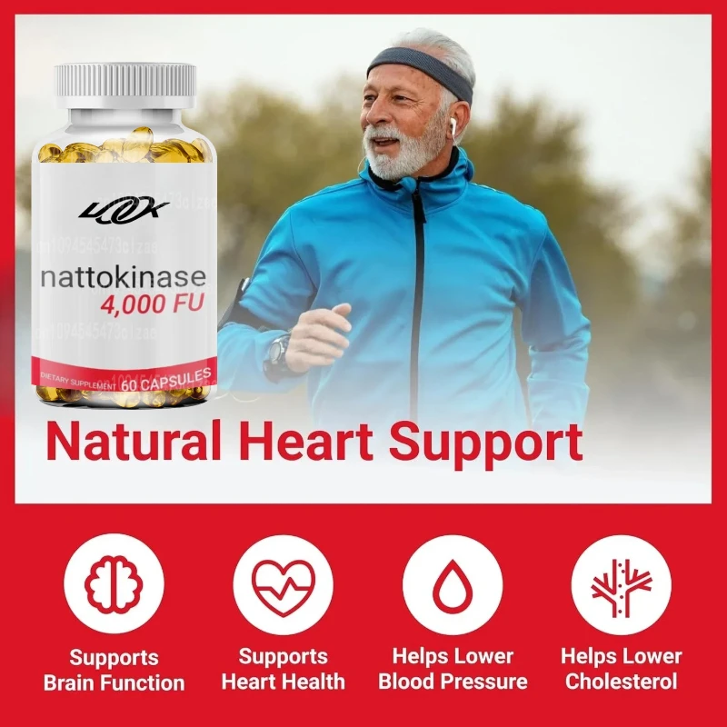 

Hot Sales Nattokinase - Maintains Blood Pressure Balance, Supports Cardiovascular Health