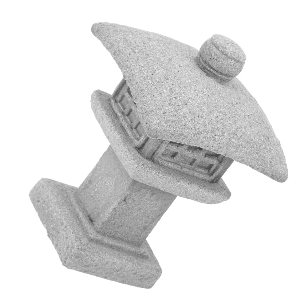 مقلد برج تشانغ معبد تمثال غرامة الحرفية حديقة ديكور بونساي ملحق مصغرة سطح المكتب المنزلي زخرفة الصينية #2