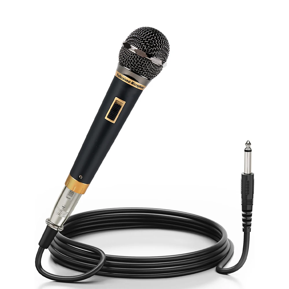 

Professional wired microphone, high-quality dynamic metal handheld recording studio karaoke portable band microphone