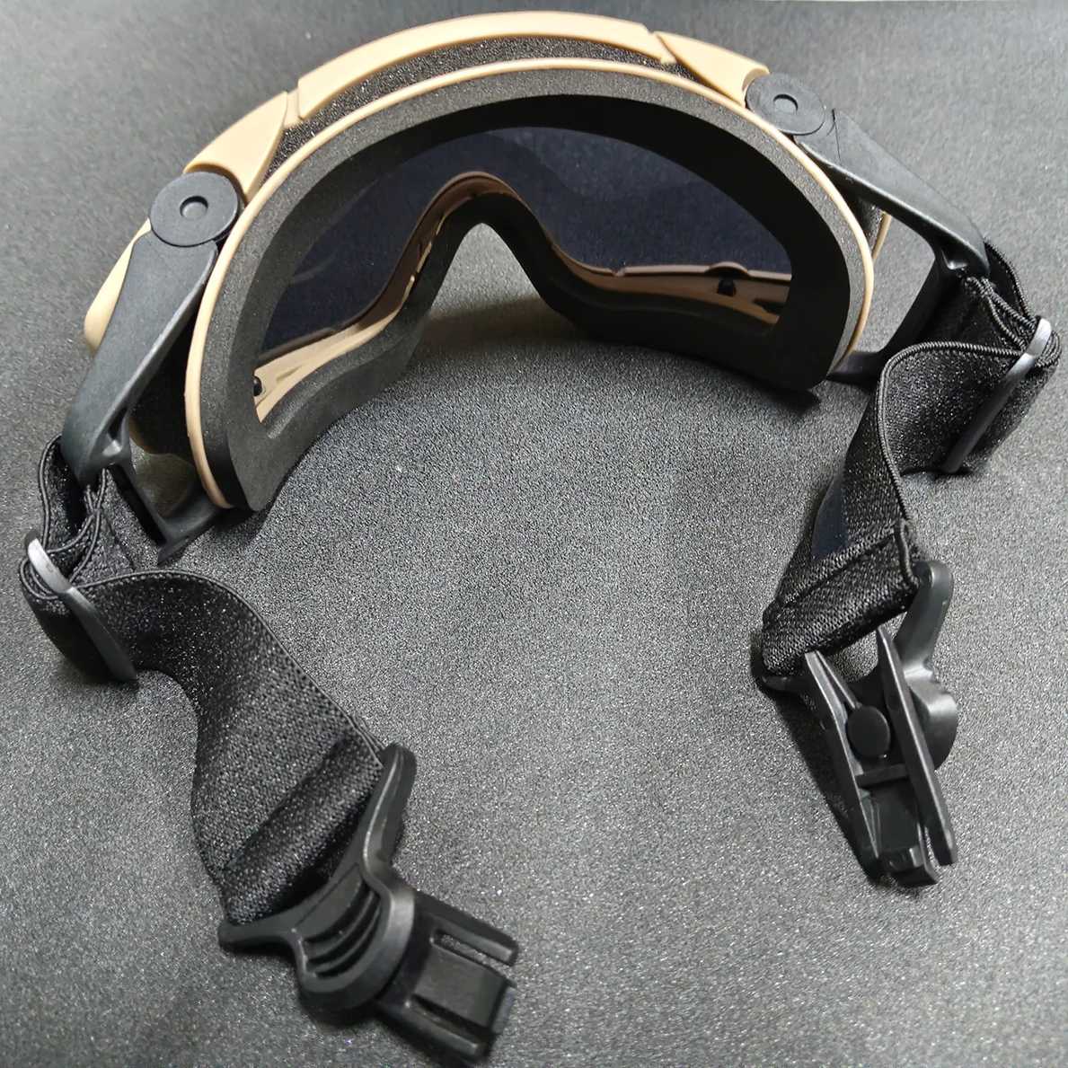 전술용 FMA 고글, 사냥용 헬멧 안티포그 렌즈, 충격 방지, 방풍 눈 보호 UV 안경 (사냥, 사격용)