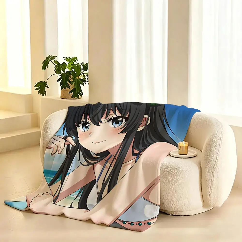 My Youth Romantic Comedy Is Wrong Throw  flannel blanket, suitable for sofas, beds, offices,  exquisite gift blankets