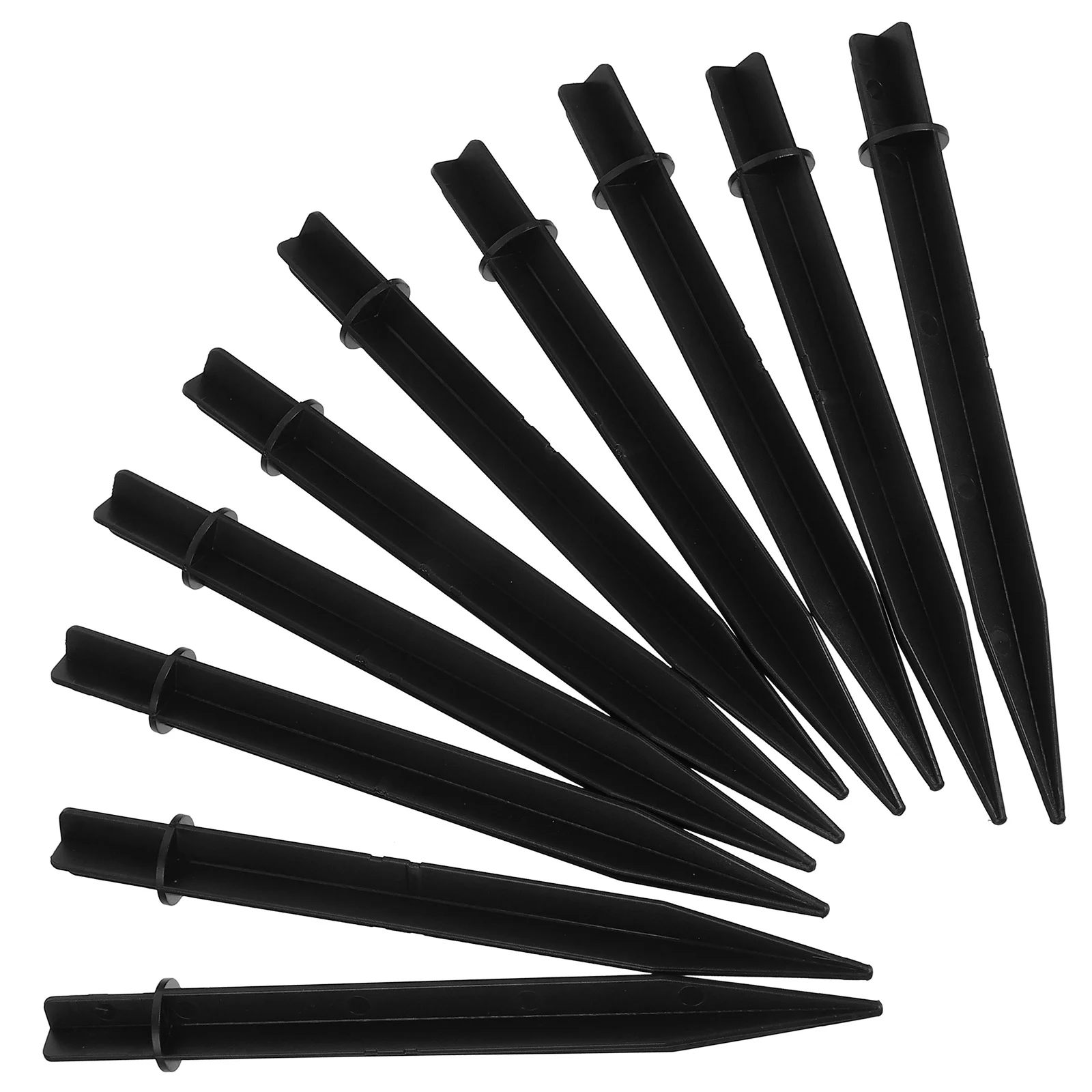 

10pcs Lawn Light Ground Stakes Replacement For Garden Solar Lamp Spike Durable Plastic Outdoor Fixtures Garden Supplies Yard