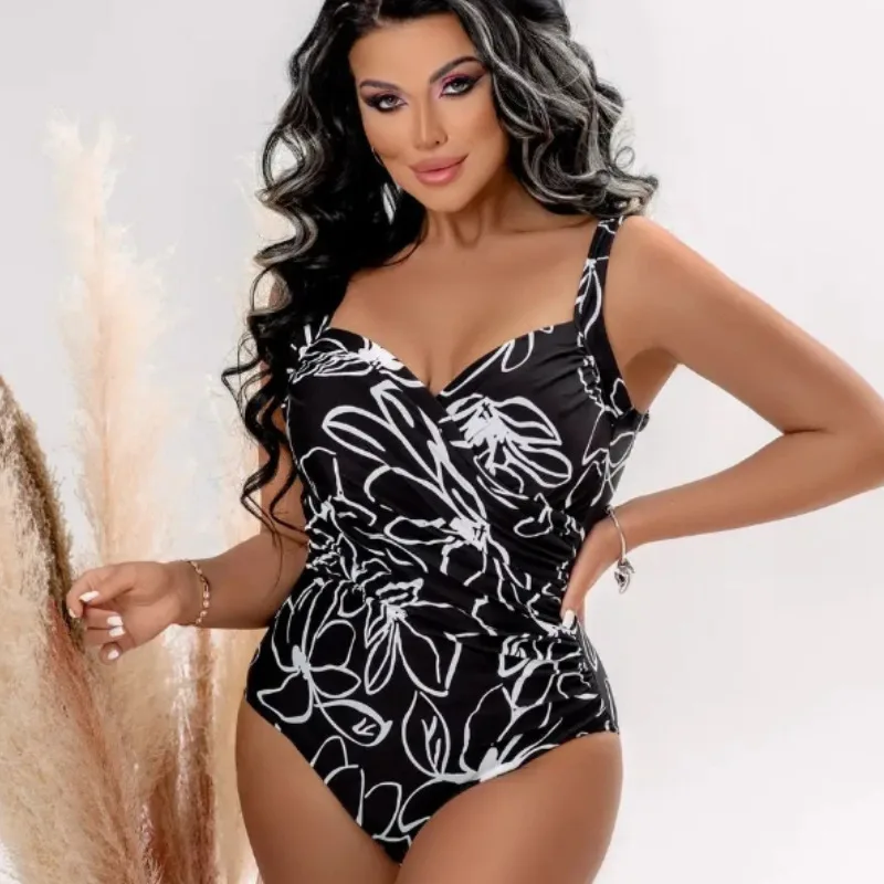 

women sexy Russian swimsuit women's swimsuit sunscreen Camisole swimsuit one-piece swimsuit Bikini leopard print swimsuit