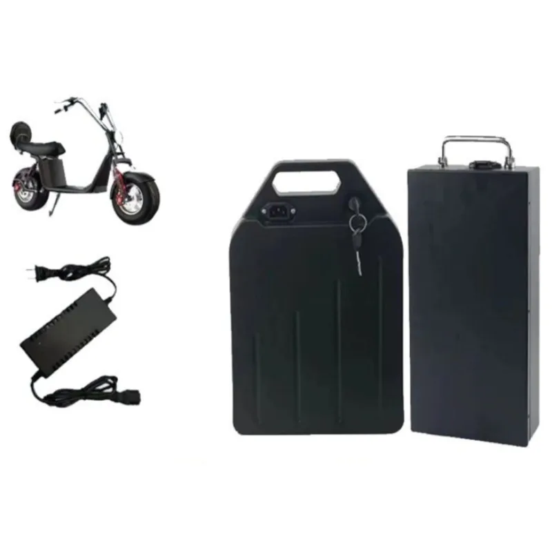 60V 10Ah Lithium Power Battery Pack Built in BMS for Harley 60V Electric Motorcycle Batteries with 67.2V 2A EU Charger