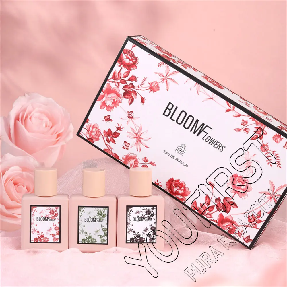 Brand Women Perfume Gift Box 3pcs Set 90ml Lasting Floral Scent Perfumes De Mujer Originales Cologne Fragrance Parfum Pour Femme