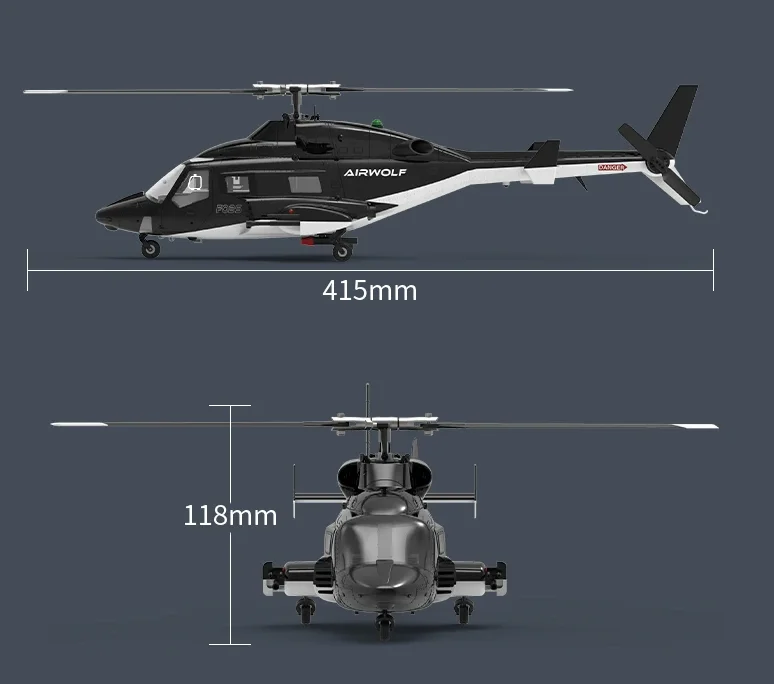 YUXIANG F02S Flying Wolf RC hélicoptère pièces de rechange accessoires lame principale arbre coque moteur liaison Servo arbre train d'atterrissage Etc.