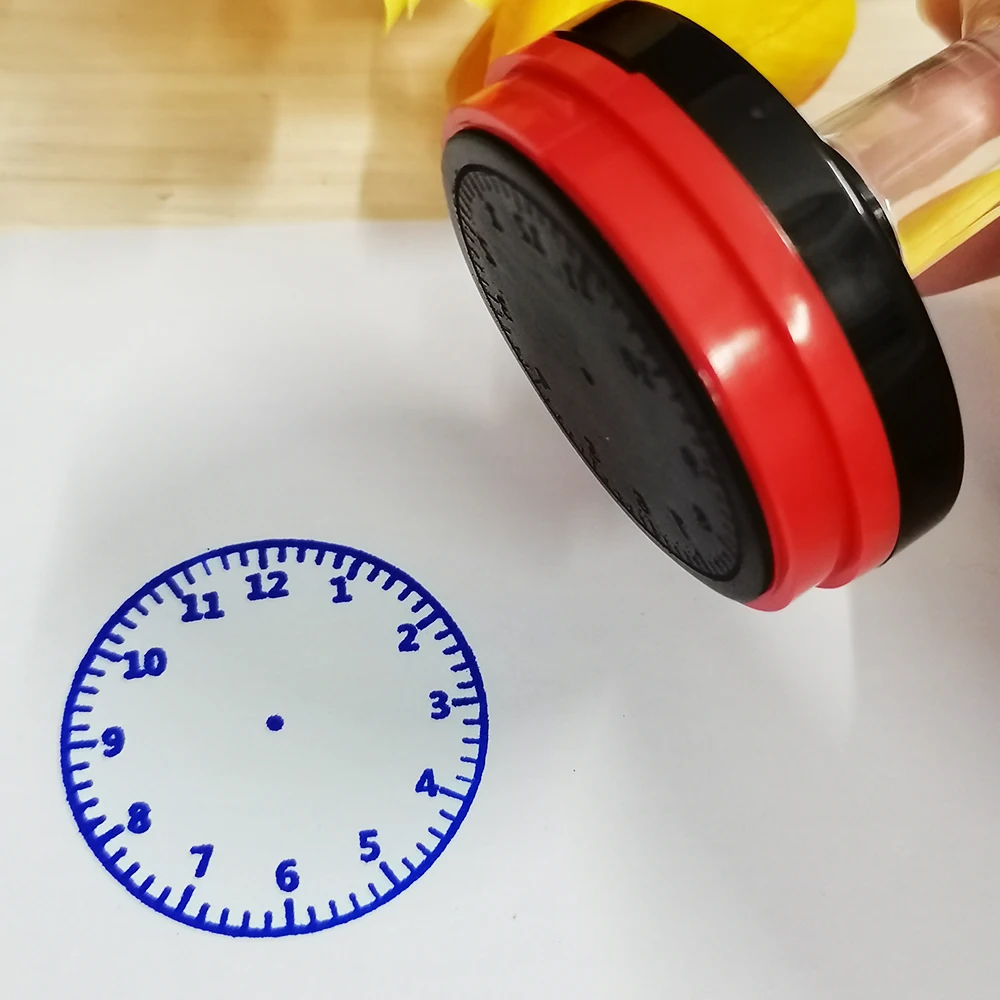 Large Clock Stamp Time Stamp Teaching Supplies Office Supplies Teacher Award Stamp Homework Stamp Time Stamp Is Efficient
