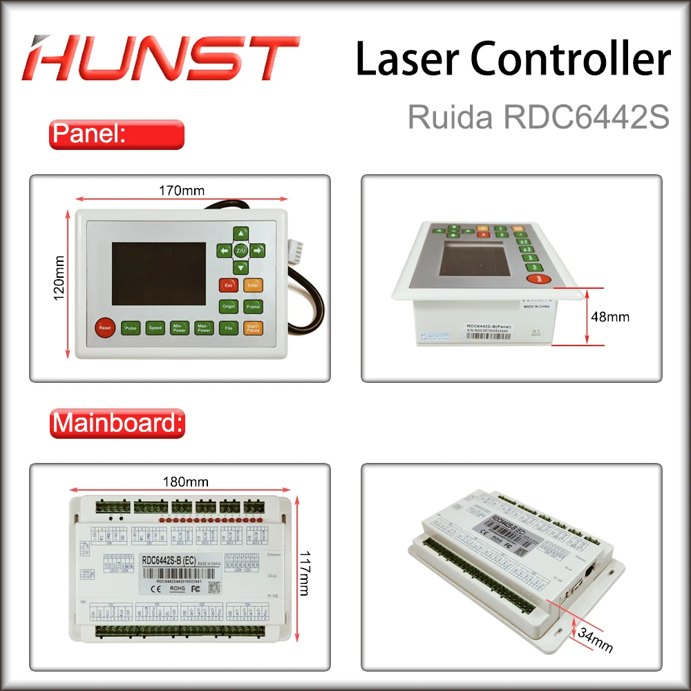 Hunst Ruida RD RDC6442S RDC6442G Co2 Laser DSP Controller for Laser Engraving and Cutting Machine Motherboard RD Control System