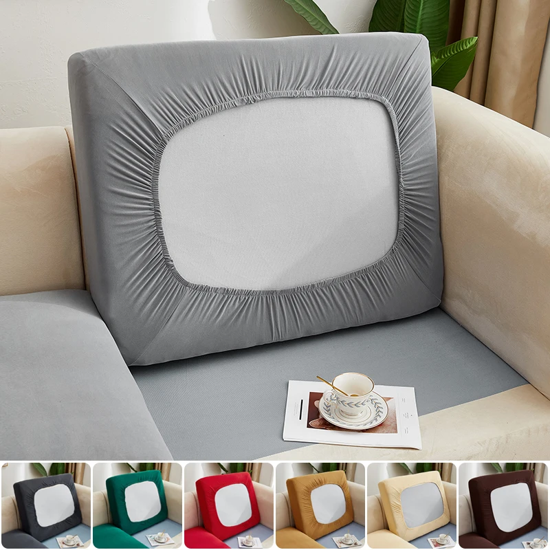 

Solid Color Stretch Sofa Seat Cushion Cover Sofa Covers for Living Room Removable Elastic Seat Chair Cover Furniture Protector