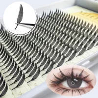 Extensión de pestañas Anime Spire, forma de pluma, rizo C/D, ventiladores prefabricados, pestañas de torre, efecto Manga suave y ligero, maquillaje de pestañas postizas