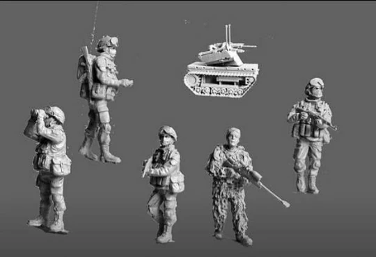 1/72 Die-cast Resin Figure Model Assembling Kit Resin Model Soldier Unpainted Free Delivery