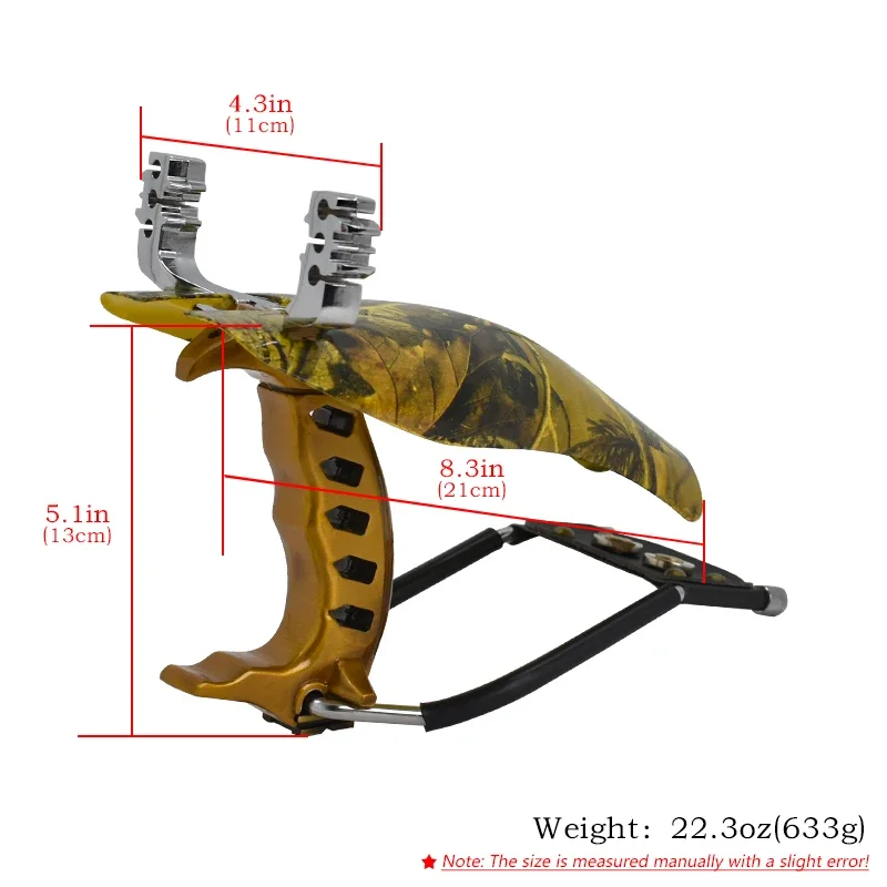 Upgraded Camouflage Alloy Slingshot With Guard Wrist rest Slingshot Outdoor Hunting Package High-power Shooting Equipment