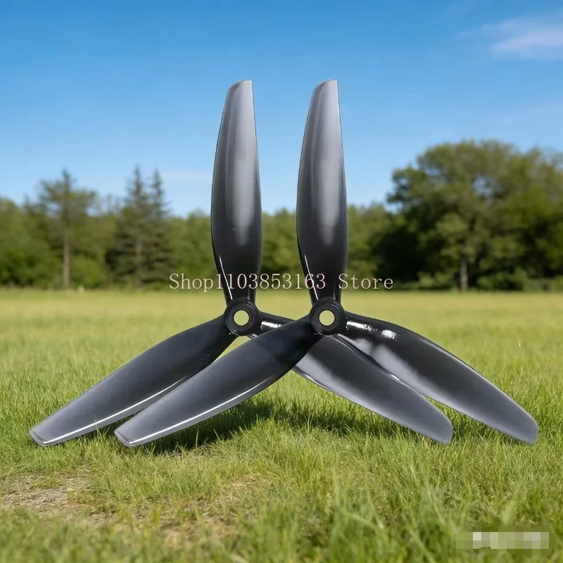 hqprop 7x4x3 7040 7inch 3 Blade/tri-blade Propeller Light Grey (2cw+2ccw) Pc For Fpv Rc 7inch Long Range Drones