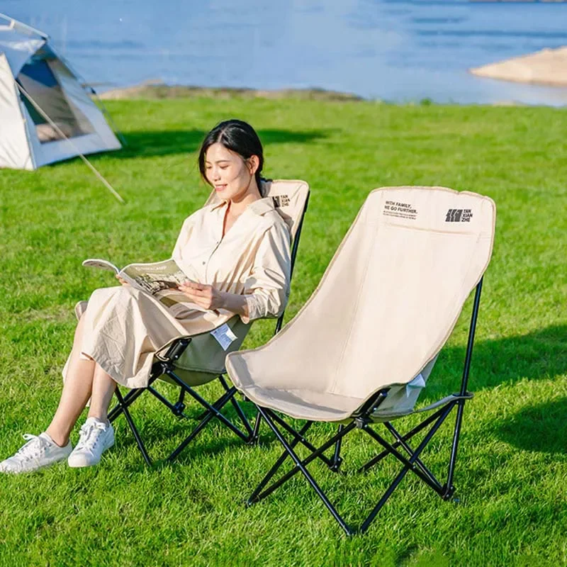 Ergonomic Nordic Camping Chair Metal Comfortable Designer Modern Sun Loungers Backyard Minimalist Silla Playa Outdoor Furniture