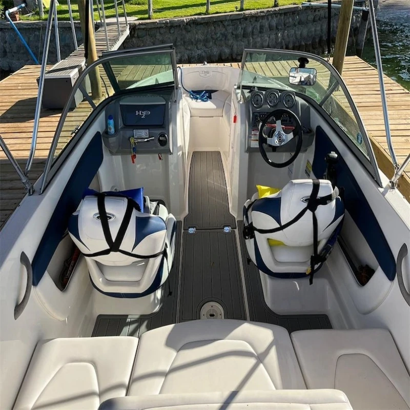KXKZREN Customized 2013 Chaparral 226 SSI Swim Platform Cockpit Yacht/Kayak Self-adhesive Deck Sheet Boat Non-slip Flooring Pad