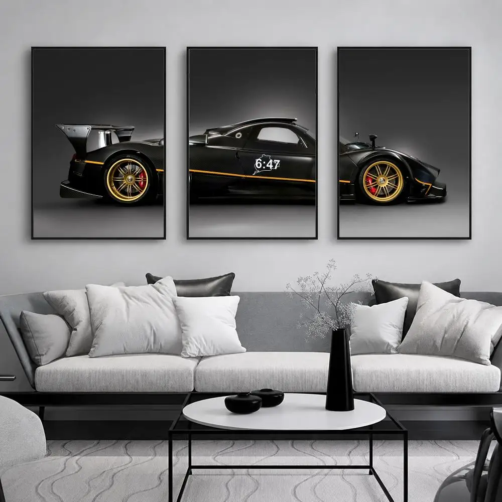 Elite Performance Supercar Painting Calligraphy Canvas Poster Set Wall Artwork for Bedroom Living Room Decorative Prints Gift