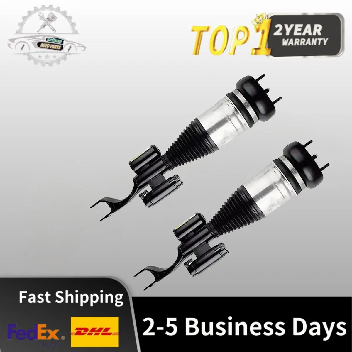 

Pair Front Air Suspension Struts Fit Mercedes C200 C43 AMG W205 C205 4Matic 2013-2021 A2053204968 A2053205068