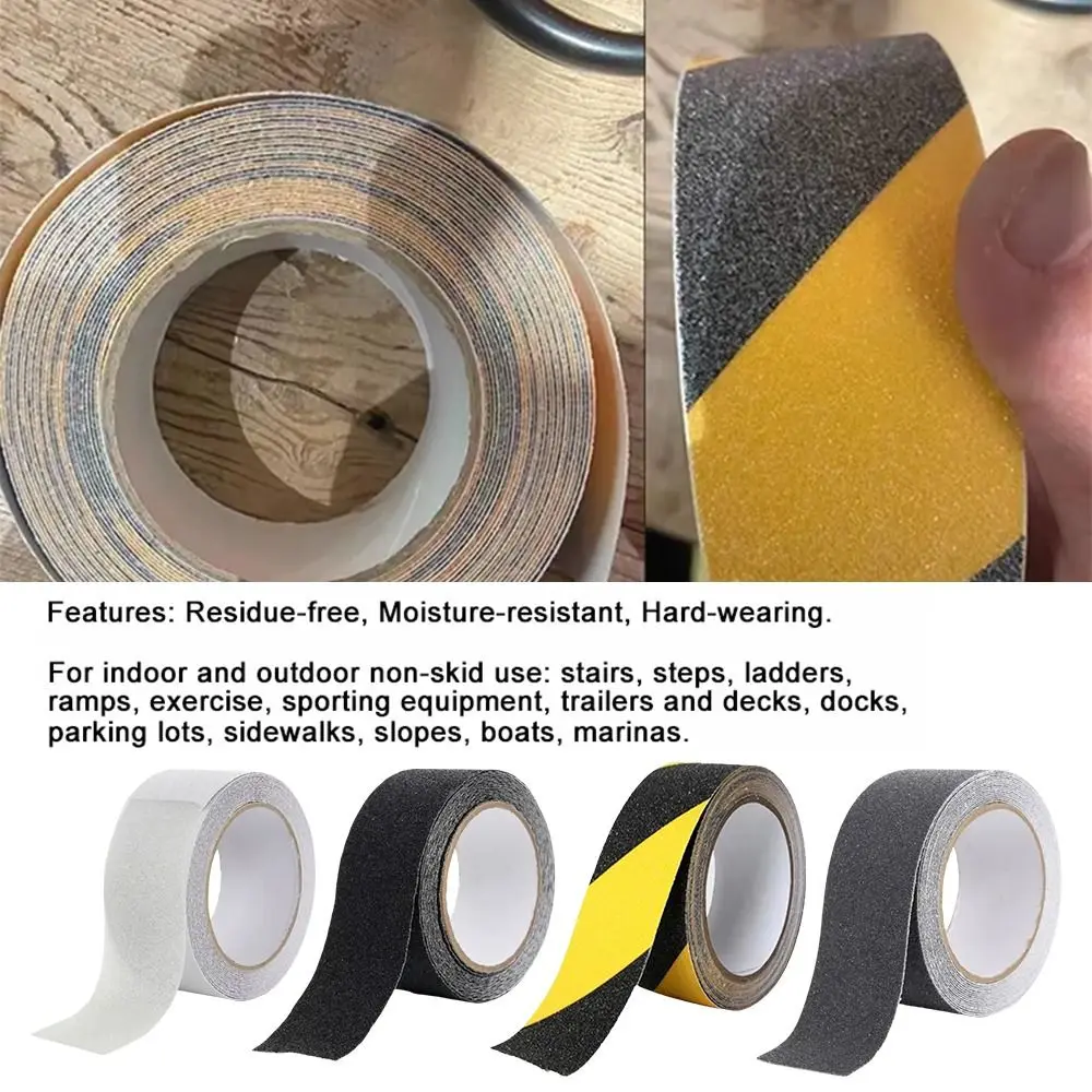 Convenient Adhesive Tape Stairs Tapes High Friction Safety Anti Slip Stickers Water-proof 5m Warning Stripes Floor