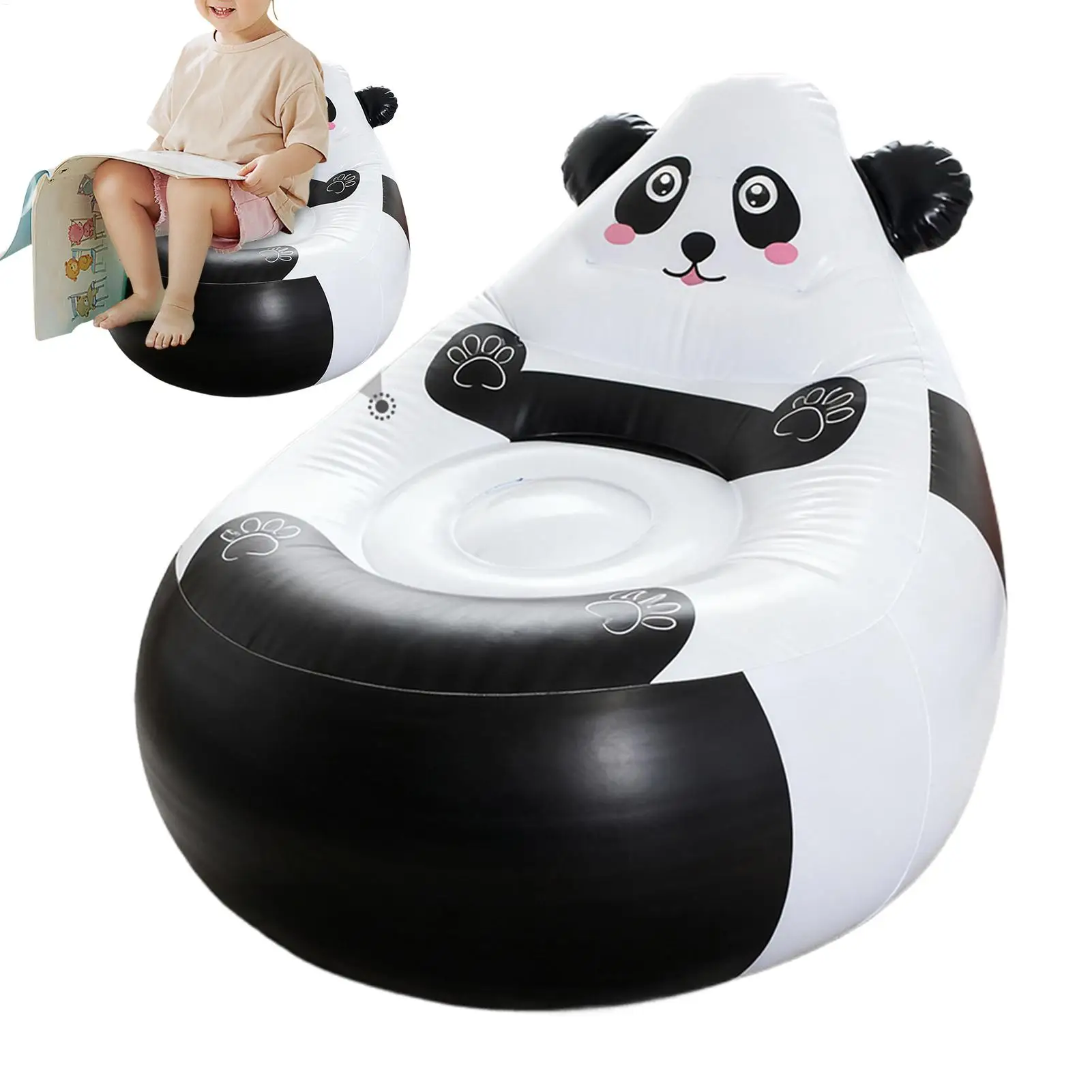 

Inflatable Chair Foldable Animal Shape Seat Inflatable Sofa For Kids Camping Patio Beach Travel Indoor Backyard Garden