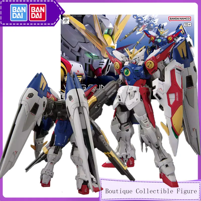 

Bandai оригинальный RG 1/144 аниме WING GUNDAM ZERO сборная модель комплект фигурку игрушки для детей коллекционные предметы подарок