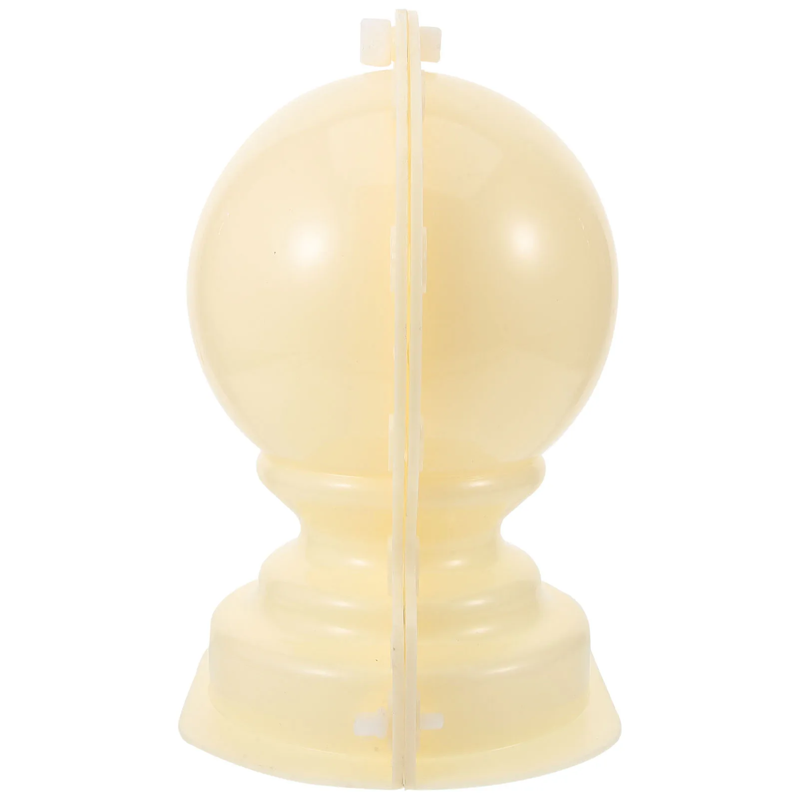 

Concrete Feng Shui Ball Mold 20cm Round Bottom Plastic Molds for Fence Decor Balustrade Garden Ornament Landscape DIY