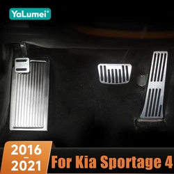 Car Pedals Foot Accelerator Gas Fuel Brake Footrest Pad Plate Covers For Kia Sportage 4 QL 2016 -2018 2019 2020 2021 Accessories